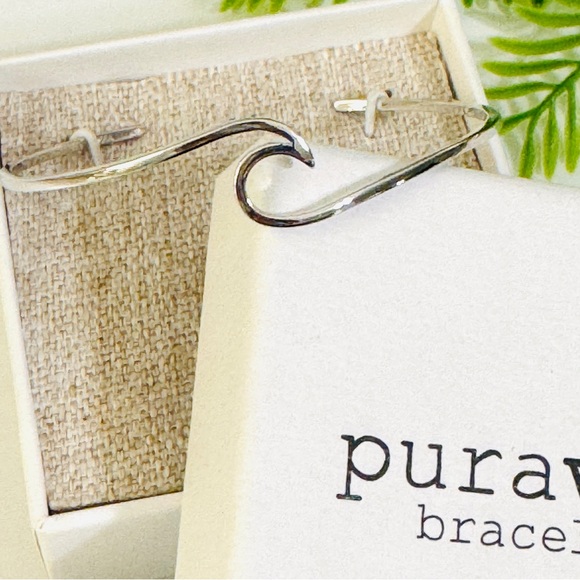 NEW PURA VIDA Silver Wave Cuff Bracelet - Picture 11 of 12